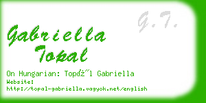 gabriella topal business card